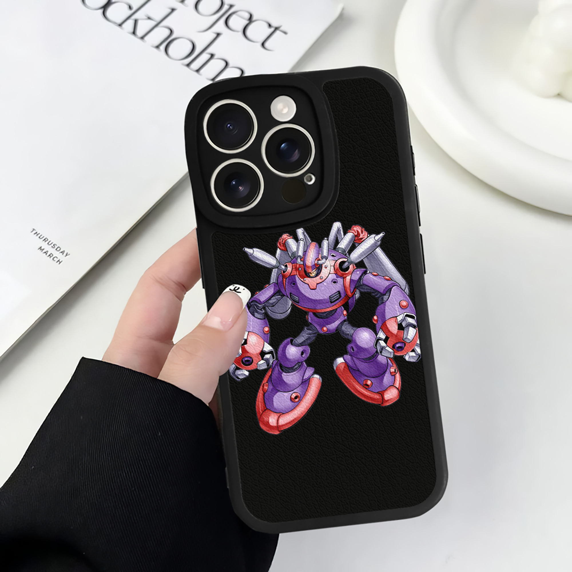 （画像用） 遊☆戯☆王 Yu-Gi-Oh! 【iPhone 16シリーズ対応】シリコンスマホケース（レザー調） 材質：シリコン